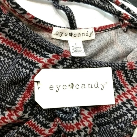 Eye Candy plaid cross back dress - Picture 8 of 9